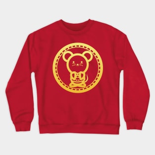 Chinese New Year Mouse Gold Crewneck Sweatshirt